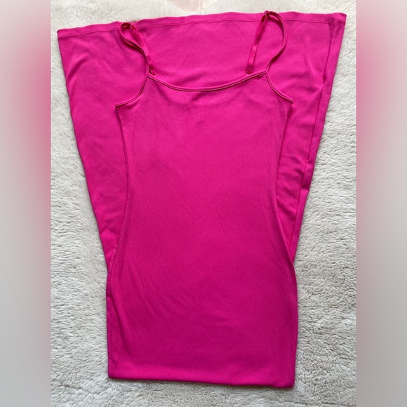 Reoria | Pink Soft Lounge Spaghetti Strap Maxi Dress | L - Picture 4 of 12